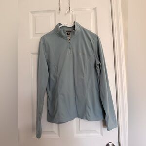 The North Face Women's Cowl Neck Sweater in Soft Blue